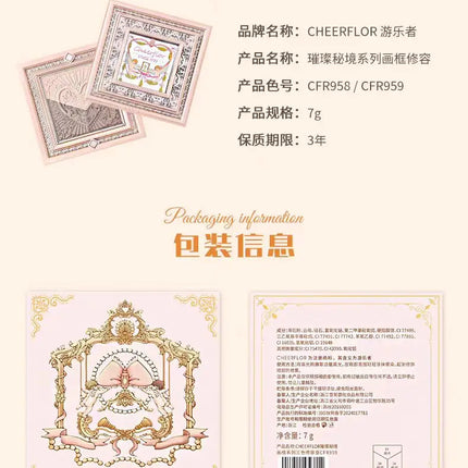CHEERFLOR Little Angel Contour Shadow & Highlight Palette Face Mate Iluminador Bronzer Makeup Concealers 7g