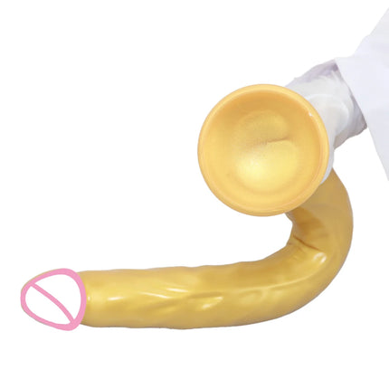 Extra Long Butt Plug Realistic Dildo Head Thread Silicone G-Spot Stimulator Vagina Masturbator Adult Sex Toys For Women Men Gay
