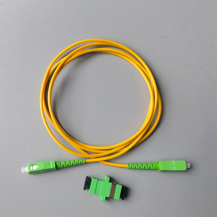 Fiber Optic Patch Cable 1.5M/2M/3M/5M/10M/15M/20M/30M/40M SC/APC-SC/APC Single Mode Extension Wire FTTH Cable Free Adapter