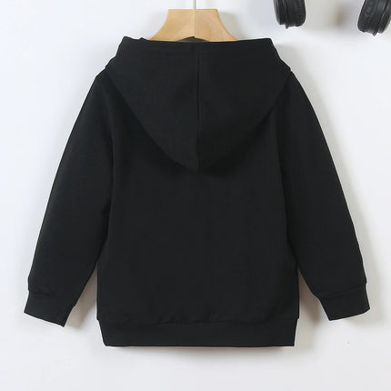 Trend Dazzle Color Boy White Number 67 Print Black Hoodie Hoodie Personality Graffiti Loose Casual Hooded Top