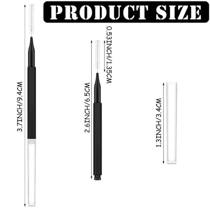Mini Eyebrow Brush Set - 80/100PCS Disposable Bendable Brow Lifting Brush Micro Eyelash Applicators for Grooming Tools