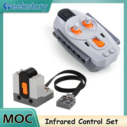 Technical MOC Power functions Parts Infrared Remote Control Receiver Set 8879 8884 for legoeds Building Blocks Toy