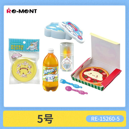 Genuine Re-Ment Cinnamoroll Market Supermarket Retail Department Store Miniature Scene  Blind Box Anime Character Model Toys