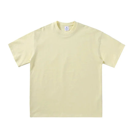 2025 Summer Men and Women T-shirt Cotton Solid T-shirts Oversized Short Sleeve T-Shirt Fashion Soft White Black Tee Clothing Tops