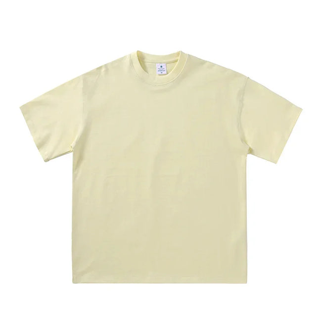 2025 Summer Men and Women T-shirt Cotton Solid T-shirts Oversized Short Sleeve T-Shirt Fashion Soft White Black Tee Clothing Tops