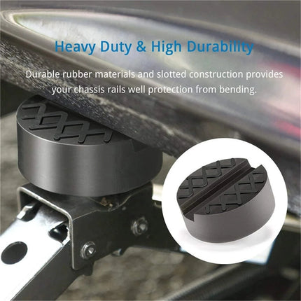 Floor Slotted Car Jack Rubber Pad Frame Protector Adapter Jacking Tool Pinch Weld Side Lifting Disk For Audi Mercedes Ford Lada