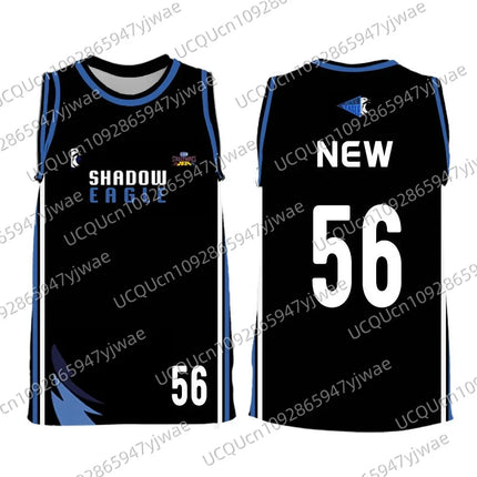 Shadow EAGLE JERSEY Gmmtv STARLYMPICS Men's Women's Sports Vest Black Player Basketball Game Jersey Children Tank Tops