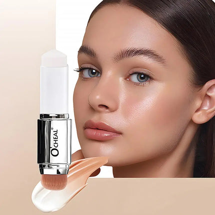 O'CHEAL Temperature Changing Foundation Stick Facial Coverage Blemishes Pores Double-Headed Face Matte Makeup Foundation Cream