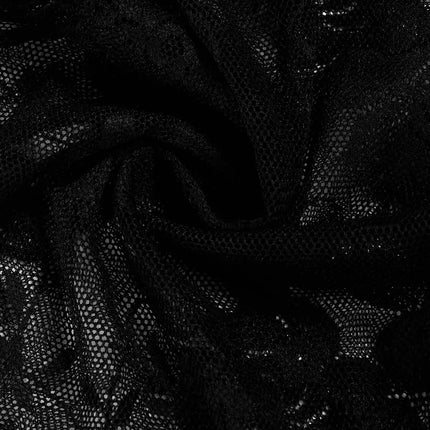 Gothic Lace Hood with Detachable Veil Sensory Control Mask for Women Weave Black Bondage Headwear SM Breathable Face Cover