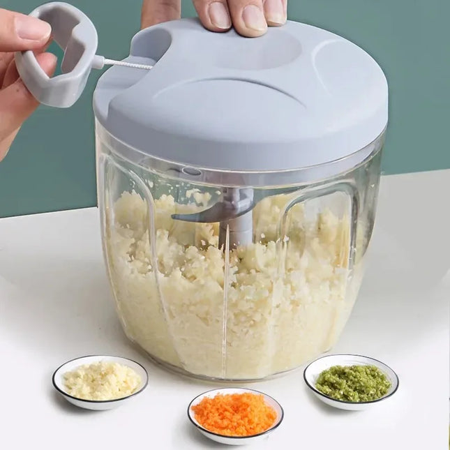 500/900ML Garlic Chopper Manual Garlic Press Food Vegetable Cutter Meat Grinders Kitchen Gadgets Hand Mincer Garlic Masher