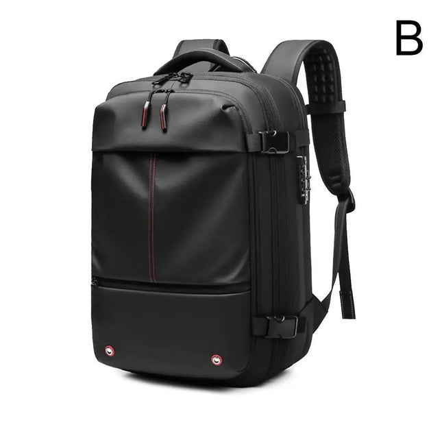Travel New Backpack Men's Business Multi-function Computer Bag Vacuum Compression Large Capacity Backpack TPU Teen Bag Man