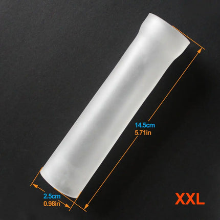 Penis Sleeves Extender Glans Cap Cover Accessories for Penis Enlargement Stretcher Pump Reusable Silicone Sleeve Various Sizes