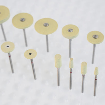 10Pcs High Quality Dental Ceramic Diamond Polishing Burs for Dentist Lab Quick Polishing Zirconia Porcelain Crown Tools