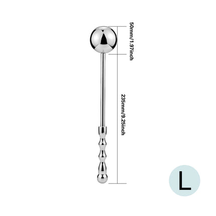 Metal hand-held ball anus plug, anal dilator anus toy, suitable for men and women, adult sex toy