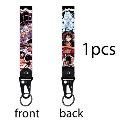 Anime Eye Eagle Beak Keychain Cartoon Character Wrist Lanyard Car Keyring Fashion Bag Accessory Manga Lover Collectible Gift