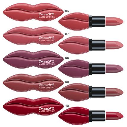 Natural Matte Velvet Lipstick Long Lasting Waterproof Nude Brown Red Professional Makeup Lip Gloss For Women