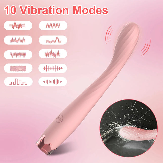 Beginner G-Spot Vibrator for Women 8 Seconds to Orgasm Finger-Shaped Nipple Clitoris Vagina Stimulator Sex Toys for Adult Female