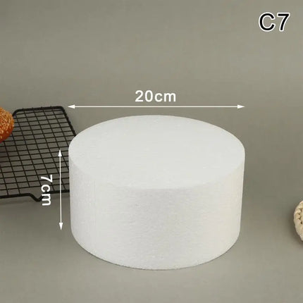 4/6/8/10 Inch Cake Foam Mould PS Foam Flower Decor Cake Dummy Practice Sugarcraft Model Lightweight DIY Decorations
