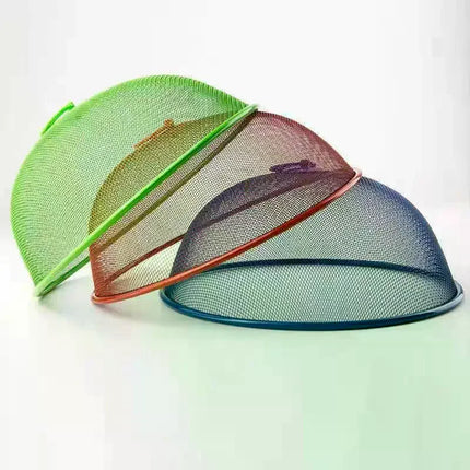 Mesh Food Cover Protective Round Shape Dish Lid Household Anti-Flying Vegetable Fruit Display Holder For Outdoors