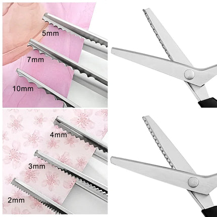 Tailor scissors Pinking Shears Zig Zag Sewing Cut Serrated Lace Scissors Sewing Accessories Fabric Scissors DIY Craf Sewing Tool