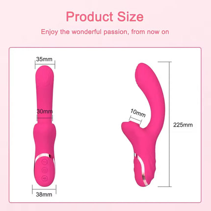 Powerful Sucker Vibrator Female Sucking Oral Clitoris Vagin Nipple Stimulator Massager Masturbation Adults Sex Toys for Women