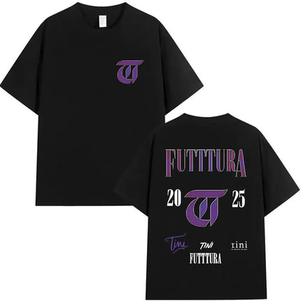Singer TINI STOESSEL Futtura Tour New Album 2025 Graphic T-shirts Men Women Fashion Harajuku Short Sleeve Cotton Tees streetwear