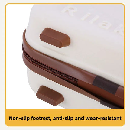 14-Inch Portable Bear Cosmetic Box Luggage Box Password Lock Cartoon Storage Travel Box Wedding Favor Lightweight Unisex