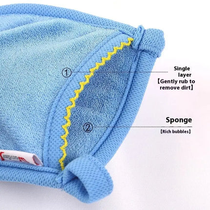 Face Wash Makeup Remover Puff Suitable For Home Or Travel Mitten Face Cleansing Cloth Glove Towel Bath Soft Bubble Mild Pad