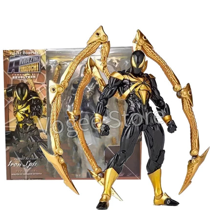 Iron Spiderman New Kaiyodo Anime Figure Amazing Yamaguchi Spider Man Action Figurine Pvc Statue Model Toy Collection Kid Gifts