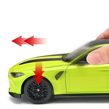 1:24 BMW M3 G80 Coupe Alloy Sports Car Model Diecasts Metal Racing Car Vehicles Model High Simulation Sound and Light Kids Gifts