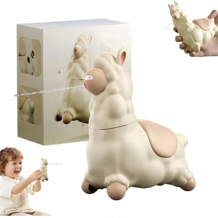 Spitting Llama Water Toy Squirt Gun Alpaca Interactive Water Sprayer with Head-Shaking Summer Backyard Beach Bathtub Water Play