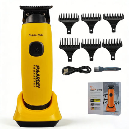 BRDCLIP BRD-729 Professional Electric Hair Trimmer 8000RPM Brushless Motor DLC Blade with Base Men BarberShop Carve Hair Clipper