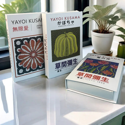 Van Gogh Monet Fake Book Painting Decorative Books Storage Box Sunflower Water Lily Coffee Table Books Home Decor Shooting Props