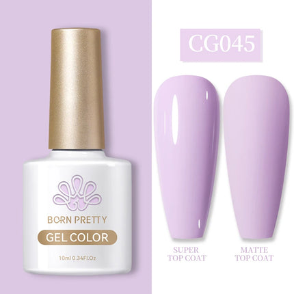 BORN PRETTY 10ml Gel Nail Polish Gel 130 Colors Semi Permanent Solid Nail Gel Varnish Soak Off UV Gel for Base Top Coat