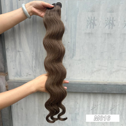 Magicae 30Inch 200g/Pc Chocolate Ombre Brown Orange Blond P27/613 Bio Body Wave Grey High Temperature Synthetic Hair Extension