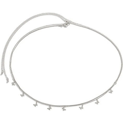 Fashion Simple Double Layer Bead Chain Ladies Waist Belly Chain Belly Belt Chain Fashion Body Jewelry Spring Summer Gifts
