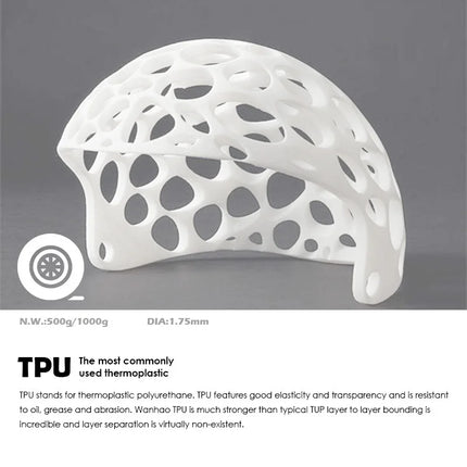 1.75mm Flexible TPU 3D Printing Filament No Bubble Non-toxic Sublimation 3D Printer Plastic Material TPU Filament 0.5KG/0.25KG