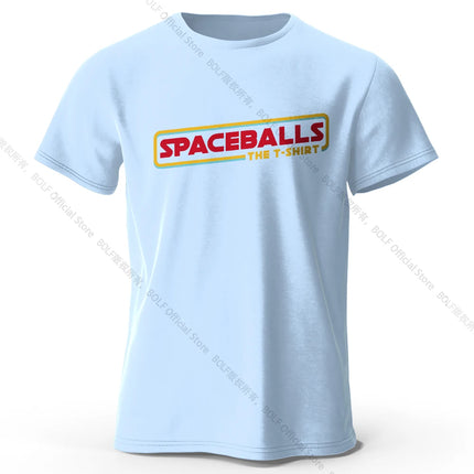 Spaceballs Printed T-Shirt 100% Cotton Oversized Sci-Fi Graphic Tees for Men Women Summer Tops Nerd Streetwear