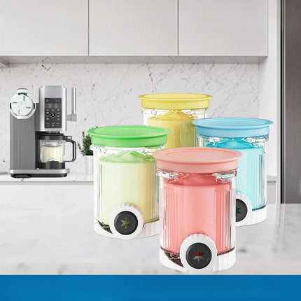 Ice Cream Storage Jar Compatible with Ninja Swirl By Creami NC701 NC700 Ice Cream MakerFits Cup Container Replacement