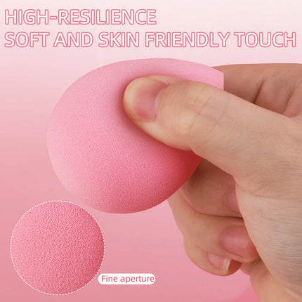 9pcs soft makeup sponge combination, hydrophilic, dry and wet, suitable for foundation, powder and other beauty eggs