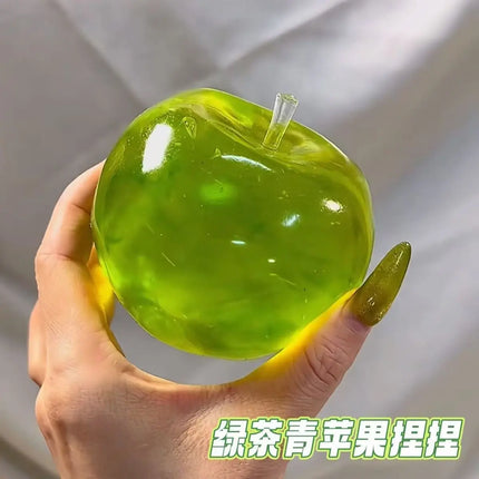 Powder apple green apple squeeze toy slow rebound stress relief toy maltose apple squeeze, relieves pressure and anxiety