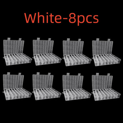 24-Grid Plastic Storage Box / Boîte Rangement 24 Cases