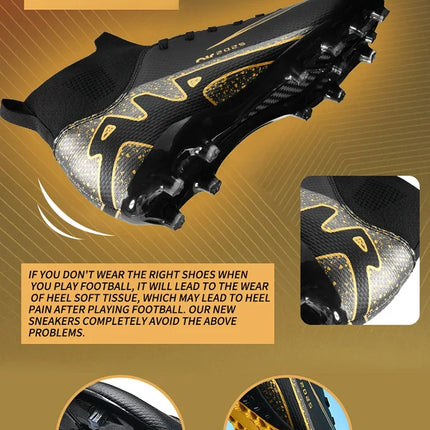 Original Men Football Field Boots Professional Society Indoor Boys Soccer Shoes Match Training Resistant Kids Football Shoes