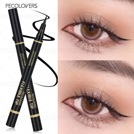 Black Eyeliner, Liquid Eyeliner, Very Fine, Quick Drying, Suitable for Beginners, Waterproof and Long-lasting, Eye Makeup