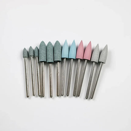 35Pcs/Set Dental Lab Polishing HP Kit Ceramic Porcelain Grinding Dentist Tool Diamond Burs Brush Material