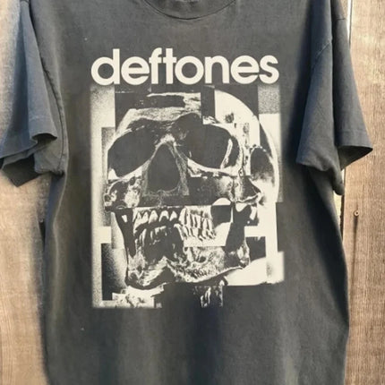 Deftones Tour 2026 T-shirt Around The Fur Album Graphic T-shirts Short Sleeve Cotton Summer T-shirt Hip Hop Band Fashion Tees