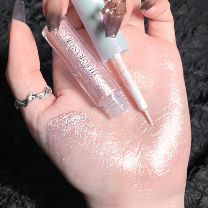 Glitter Highlighter Liquid Eye Shadow Eyeliner Durable Waterproof Gold Shimmer And Shine Eye Silkworm Pencil Makeup Beauty Tool