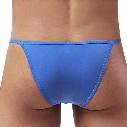 Erotic Mini Thong Men Sexy Panties Man T-Back Underwear Low Waist Bikini Briefs Ultra Thin Lingerie hombre Underpants