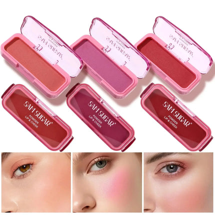 Natural Matte Blush Cream Long Lasting Waterproof Brightening Multi Use For Lips Face Cheeks Monochrome Nude