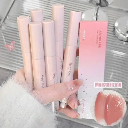 Clear Water Light Solid Lip Gloss Jelly Watery Pink Lipstick Pencil Moisturising Mirror Lipstick Pen Korean Lips Makeup Cosmetic